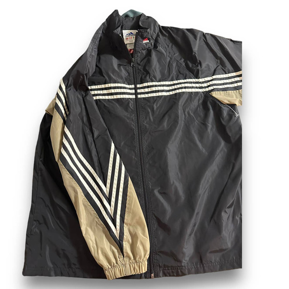VTG Adidas Full Zip Lightweight‎ Windbreaker Jacket Mens Size L - Picture 3 of 8